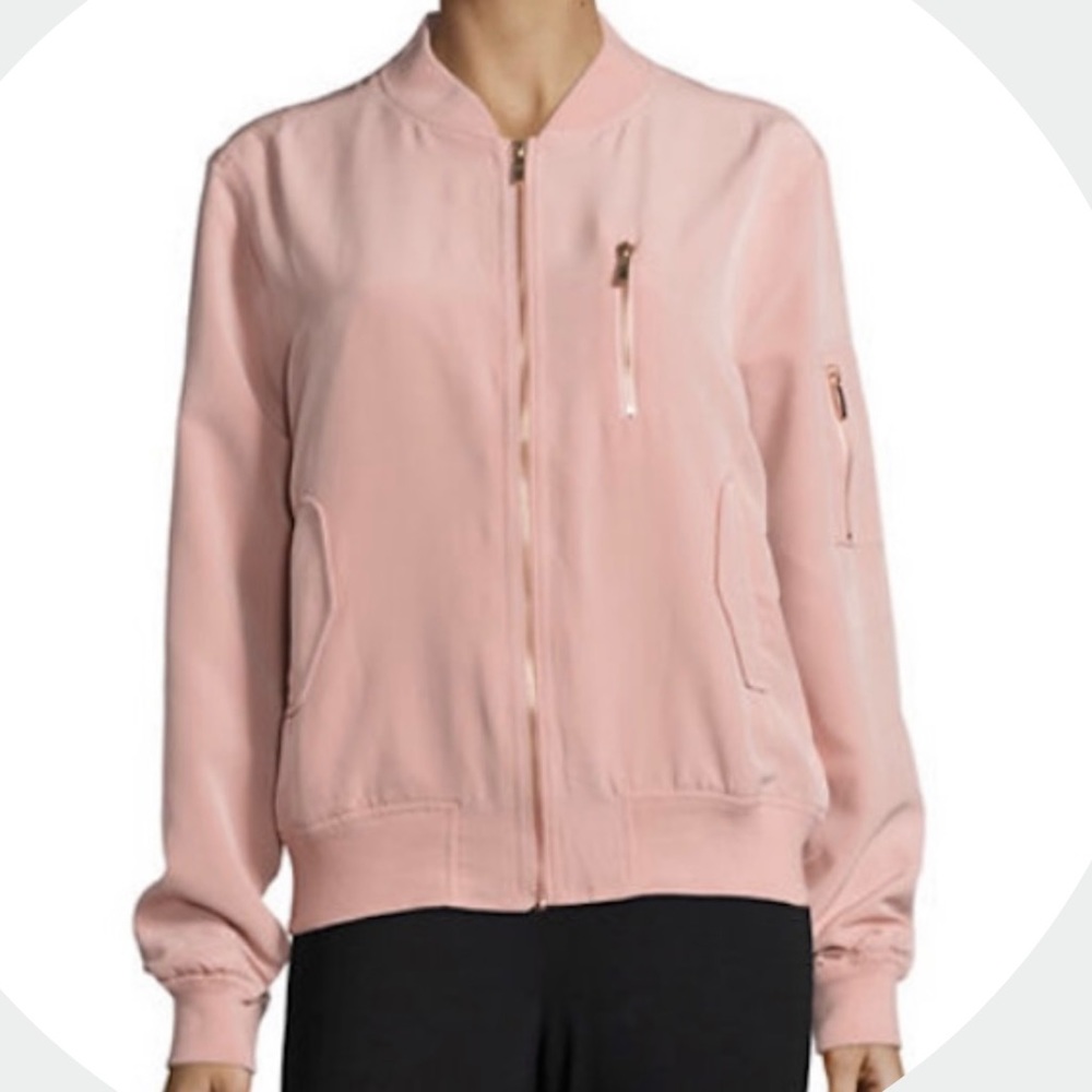 Highline collective pink bomber jacket